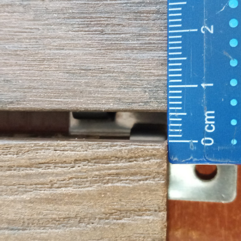 Кяймер, Кліпса, Кріплення, кріплення для терасної дошки з ПК.