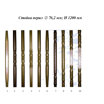 Стійка кругла вита 1200*76
