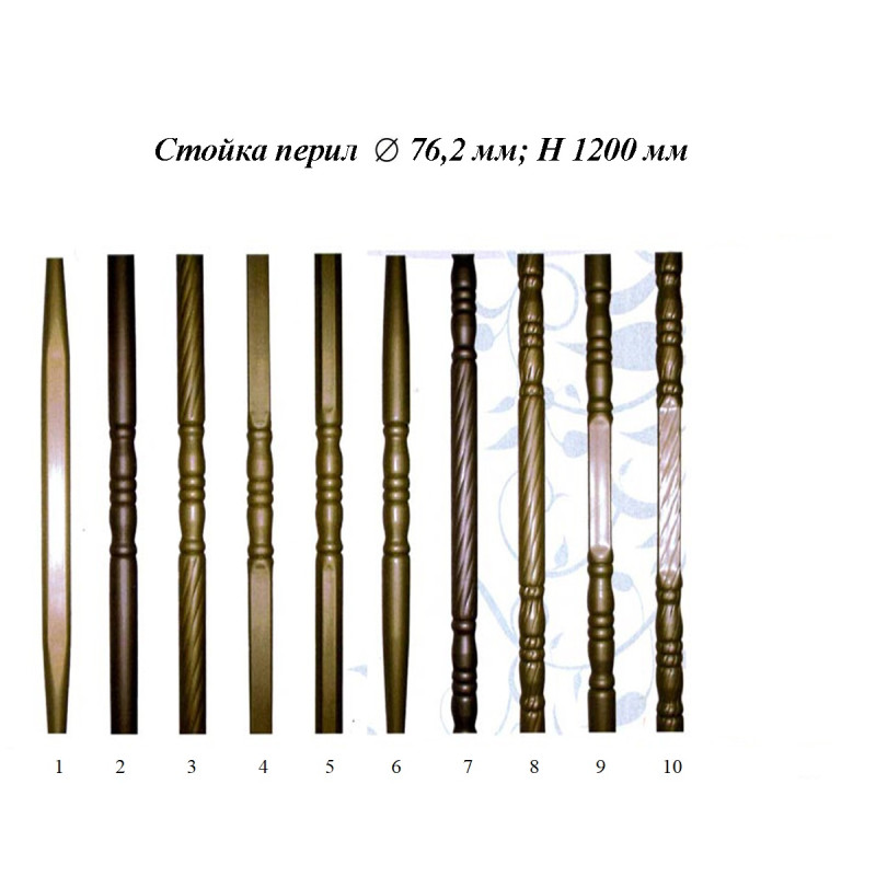 Стійка конус з двох кінців 1200*76